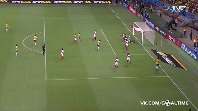 Бразилия - перу 1:0. гол дугласа косты.