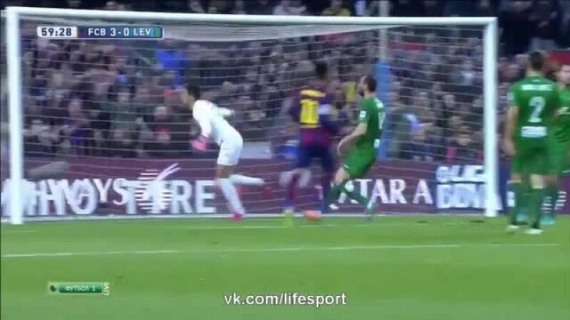 Барселона - леванте 5-0. чемпионат испании 2014-15 23 тур 15.02.2014 обзор матча. highlights