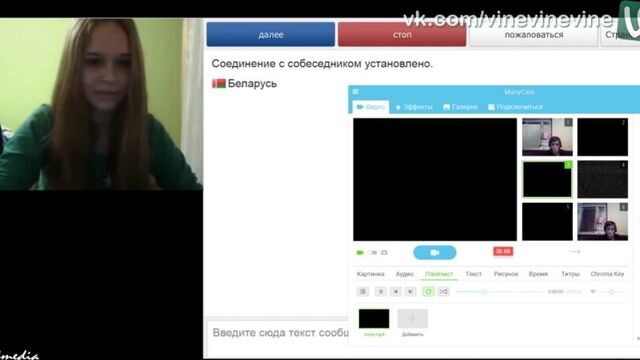 Самолёт в видеочате