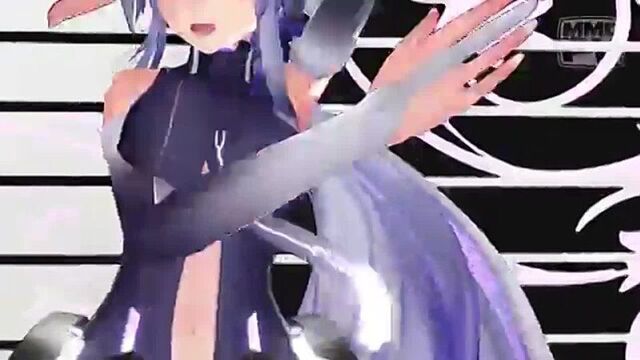 【mmd】 弱音ハクにwaveを踊ってもらった (haku yowane, хаку йоване)
