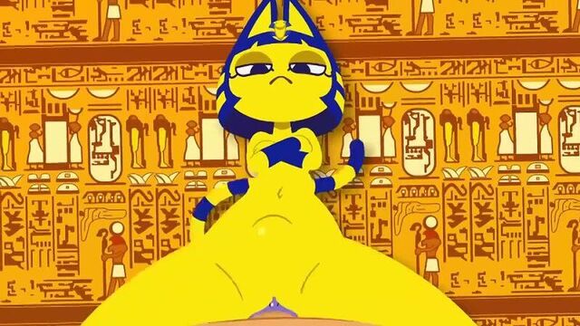 Ankha (by minus8) anthro ero hentai ass vaginal anal cat and man