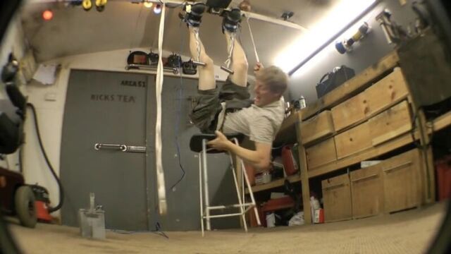 Diy x-men magneto walking upside down with magnetic shoes