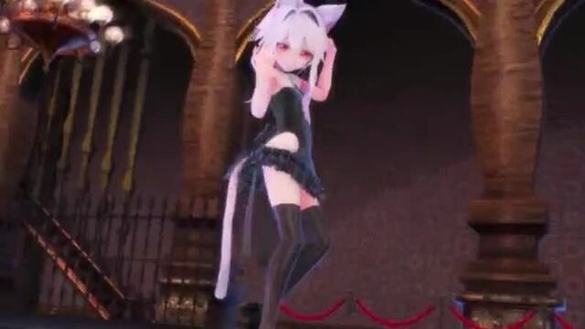 Mmd neko nude dance