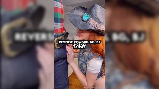 Amouranth onlyfans | cowgirl bj