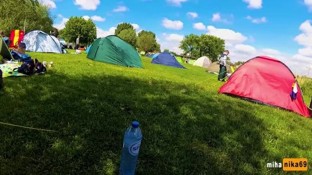Very risky sex in a crowded camping amsterdam _ public pov by kamastetica