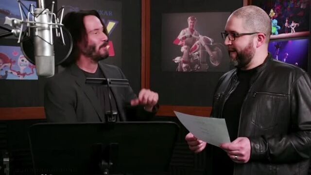 Keanu reeves as duke caboom ¦ behind the scenes of toy story 4