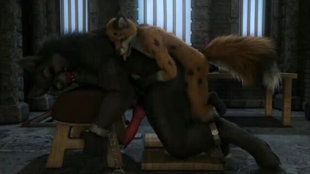 3d gay bdsm yiff by h0rs3 furry porn sex e621 fye bondage fox fucks a werewolf wolf anal bdsm