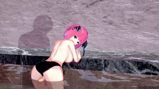 Nino nakano takes it by the pool - quintessential