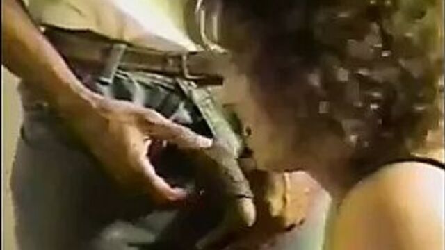 Hubby brings her an 18 inch cock