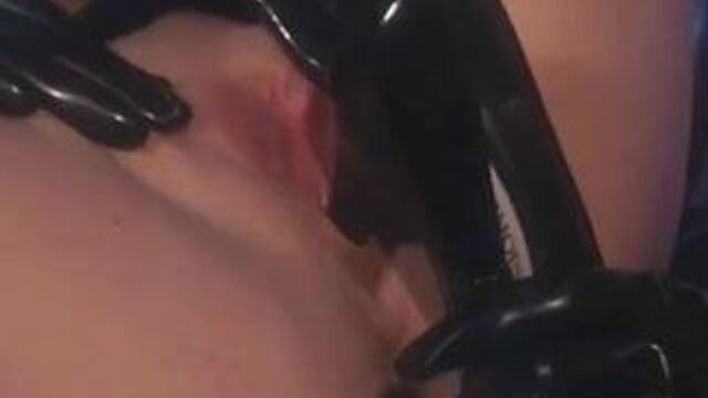 Lesbian latex slaves and mistress