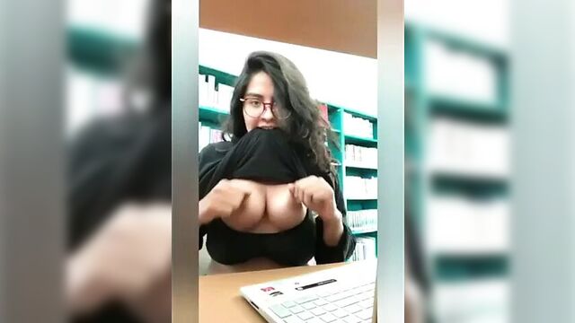 Indian library girl