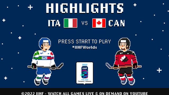 Чм-2022. италия - канада - 1:6