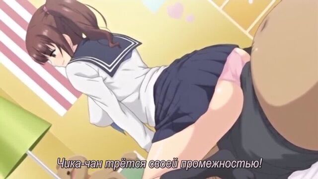 Hentai/ хентай 18+ 1 серия трахнуть огромные сиськи оджи-сан\kyonyuu jk ga ojisan