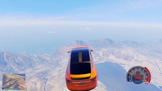 Спуск без тормозов и можно ли перелететь всю карту эксперимент в гта 5! обзор мо