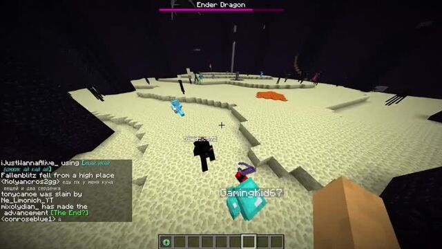 Я сделал портал в эндер мир прямо на спауне! игроки в шоке! майнкрафт