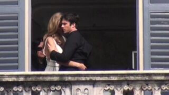 Йен на съемках рекламы парфюма azzaro ~ италия ~ июль 2013