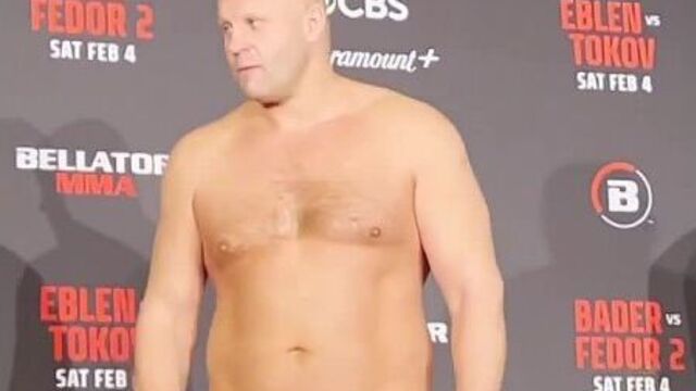 Взвешивание фёдора емельяненко перед реваншем с райаном бейдером