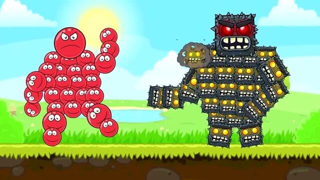 Мультик red ball 4 все части. анимация игра-красный шар озвучка несносный шарик