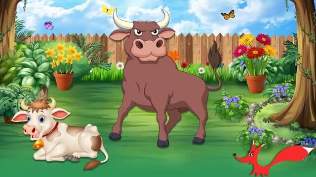 Мультик про корову для детей - домашние животные - развивающее видео