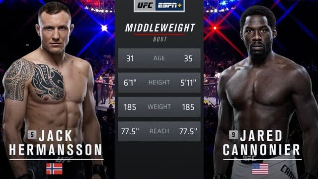 Джаред каннонир vs джек херманссон - полный бой