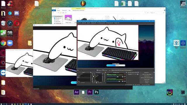 Bongo cat cam _ как поставить в обс, в zoom