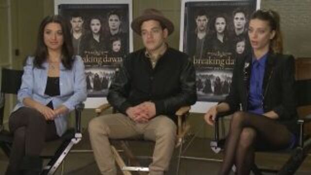 Twilight's andrea gabriel, rami malek, and angela sarafyan on sidewalks entertainment