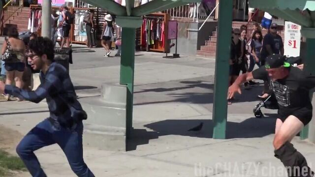 Extreme pantsing prank