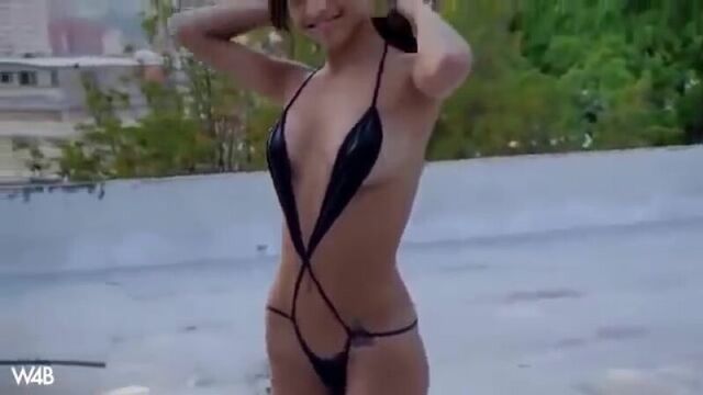 Sexy hot latin girl shakes it in bikini to robert marlow song be naked when i ge
